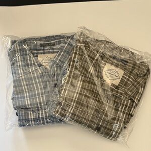 St. John's Bay Gray Plaid Shirt